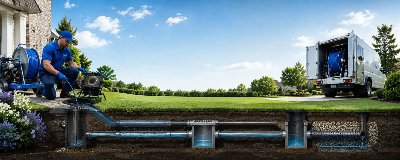 Outdoor drain cleaning information for Peru, KS